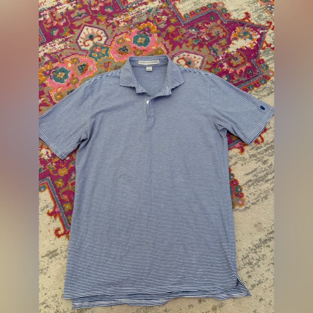 Holderness & Bourne Blue and White Polo